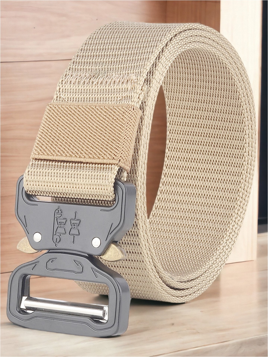 

Mast & Harbour Men Beige Textured Belt
