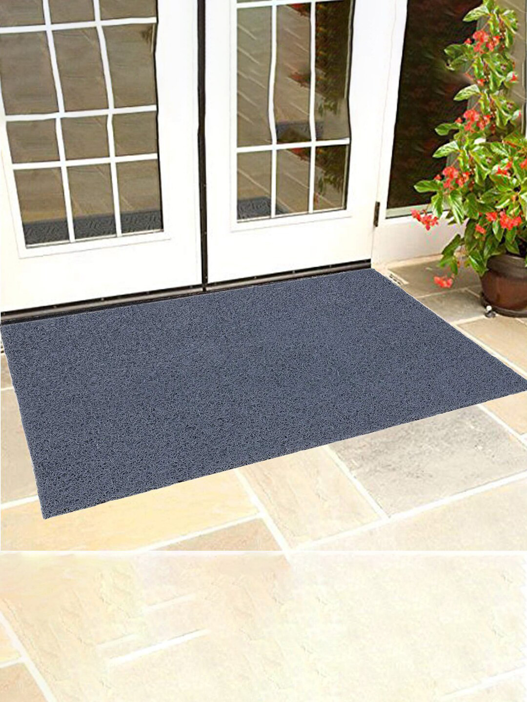 

Kuber Industries Grey Rubber Large Size Doormat