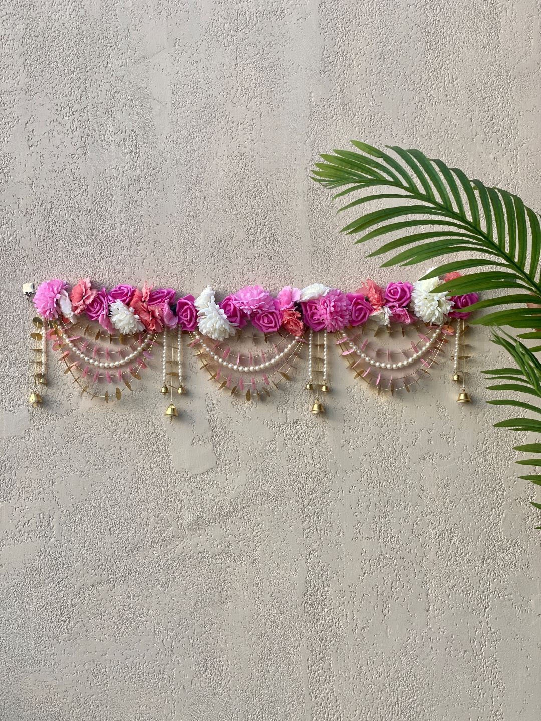 Mason Home Pink Camellia Festive Toran