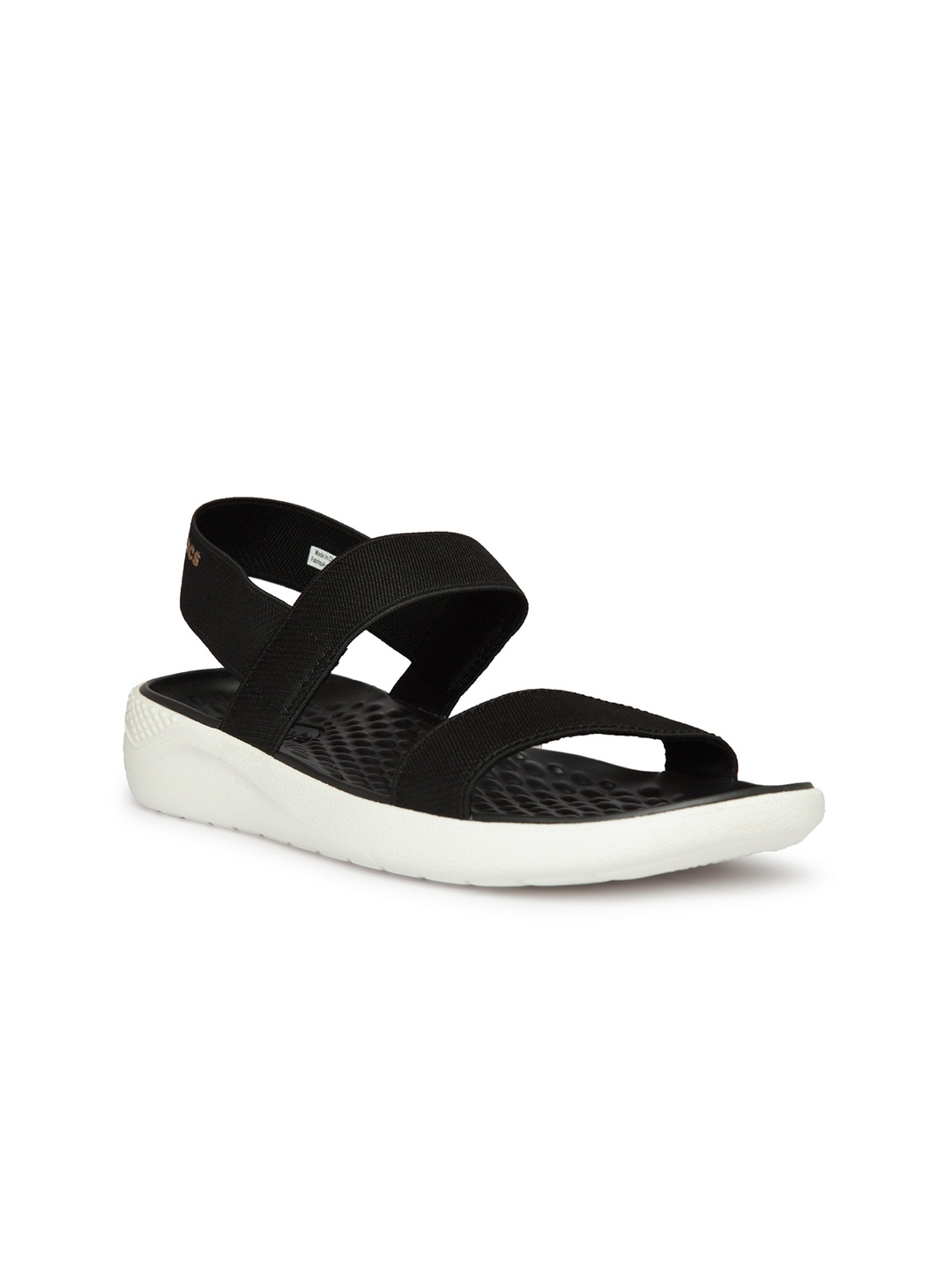 

Crocs Literide Women Black Solid Synthetic Open Toe Flats