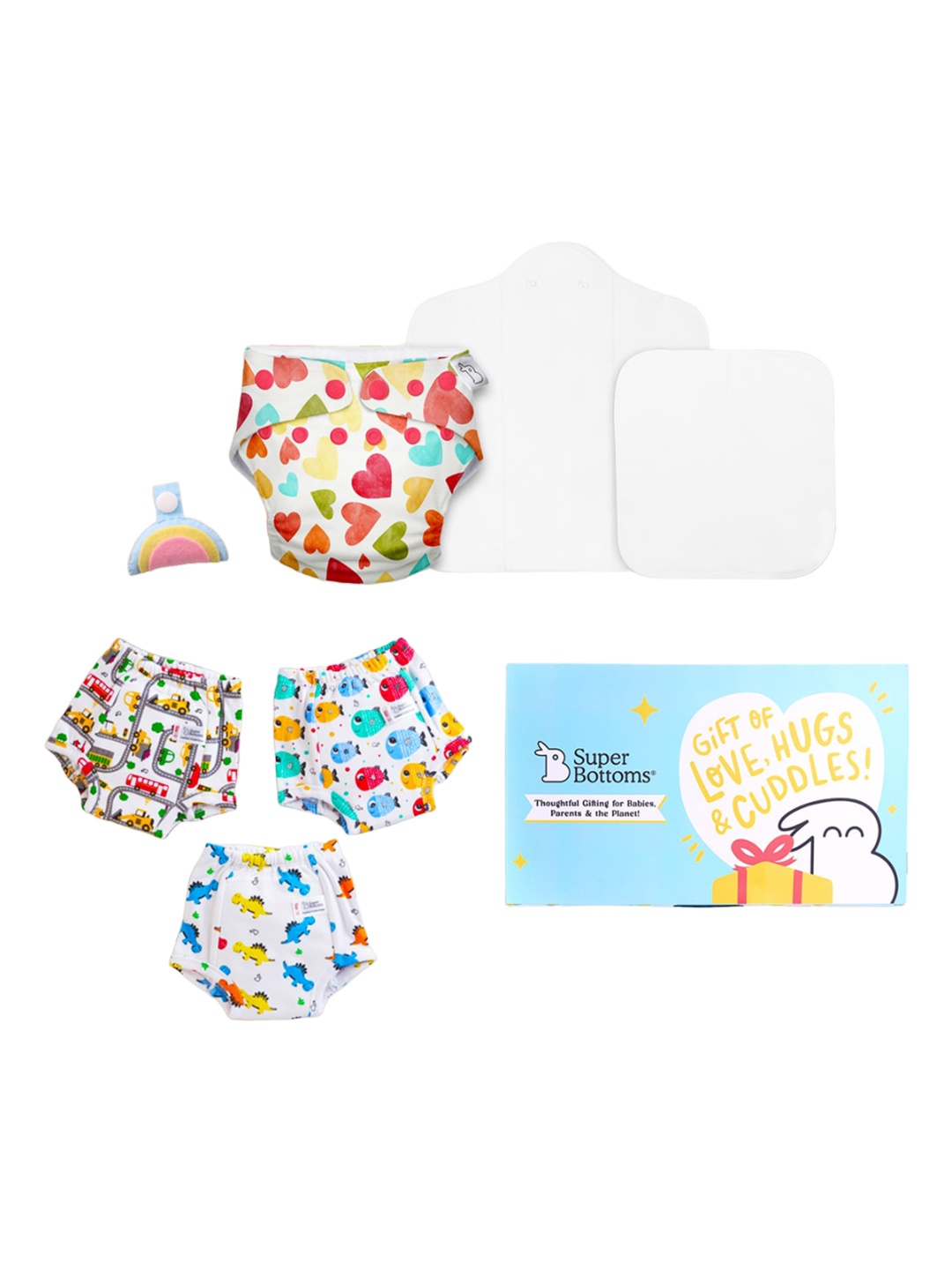 

SuperBottoms Infants Diapering Gift Pack, Multi