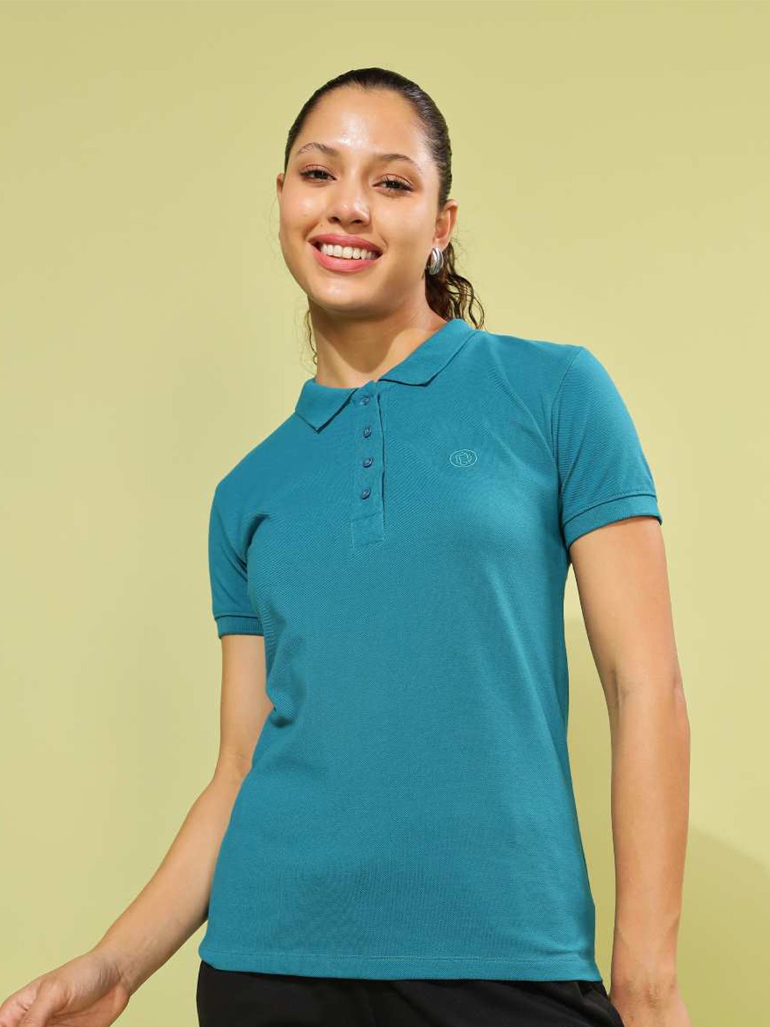 

Dollar Graphic Printed Rapid Dry Slim Fit Sports T-shirt, Blue