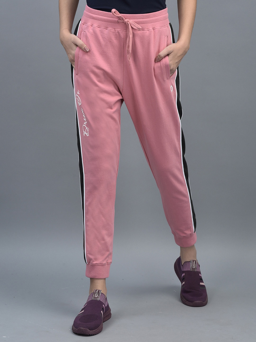 

Dollar Women Slim-fit Rapid-Dry Technology Pure Cotton Joggers, Peach