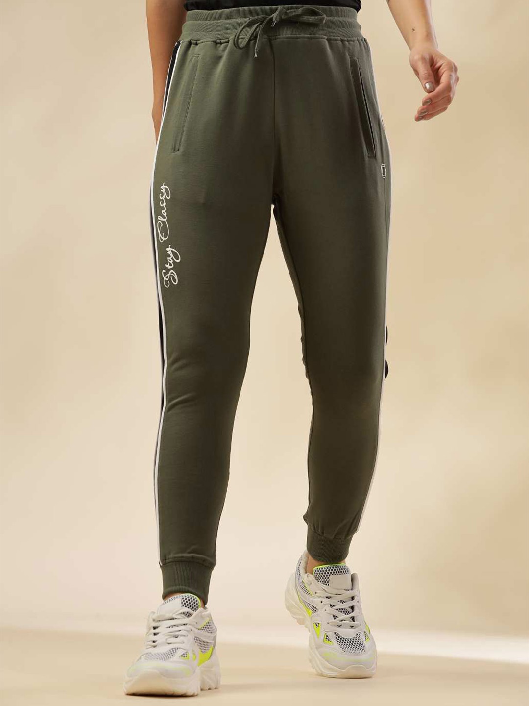 

Dollar Women Slim-fit Rapid-Dry Technology Pure Cotton Joggers, Green