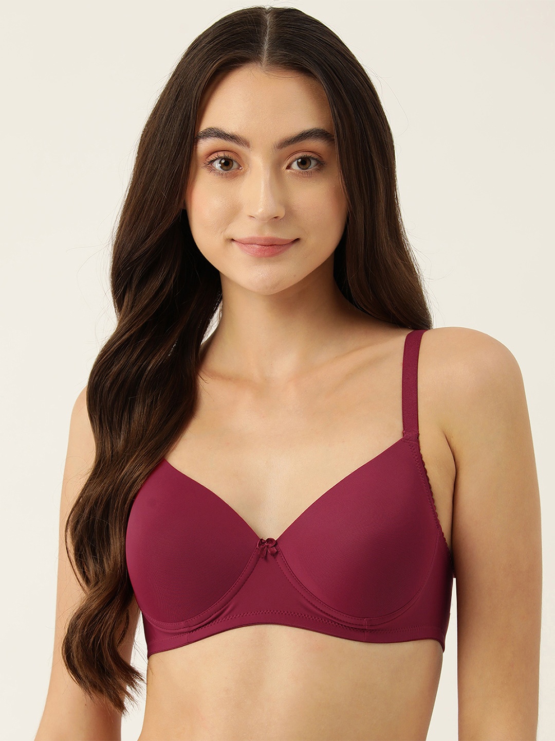 

Leading Lady Full Coverage Lightly Padded Bra, Maroon