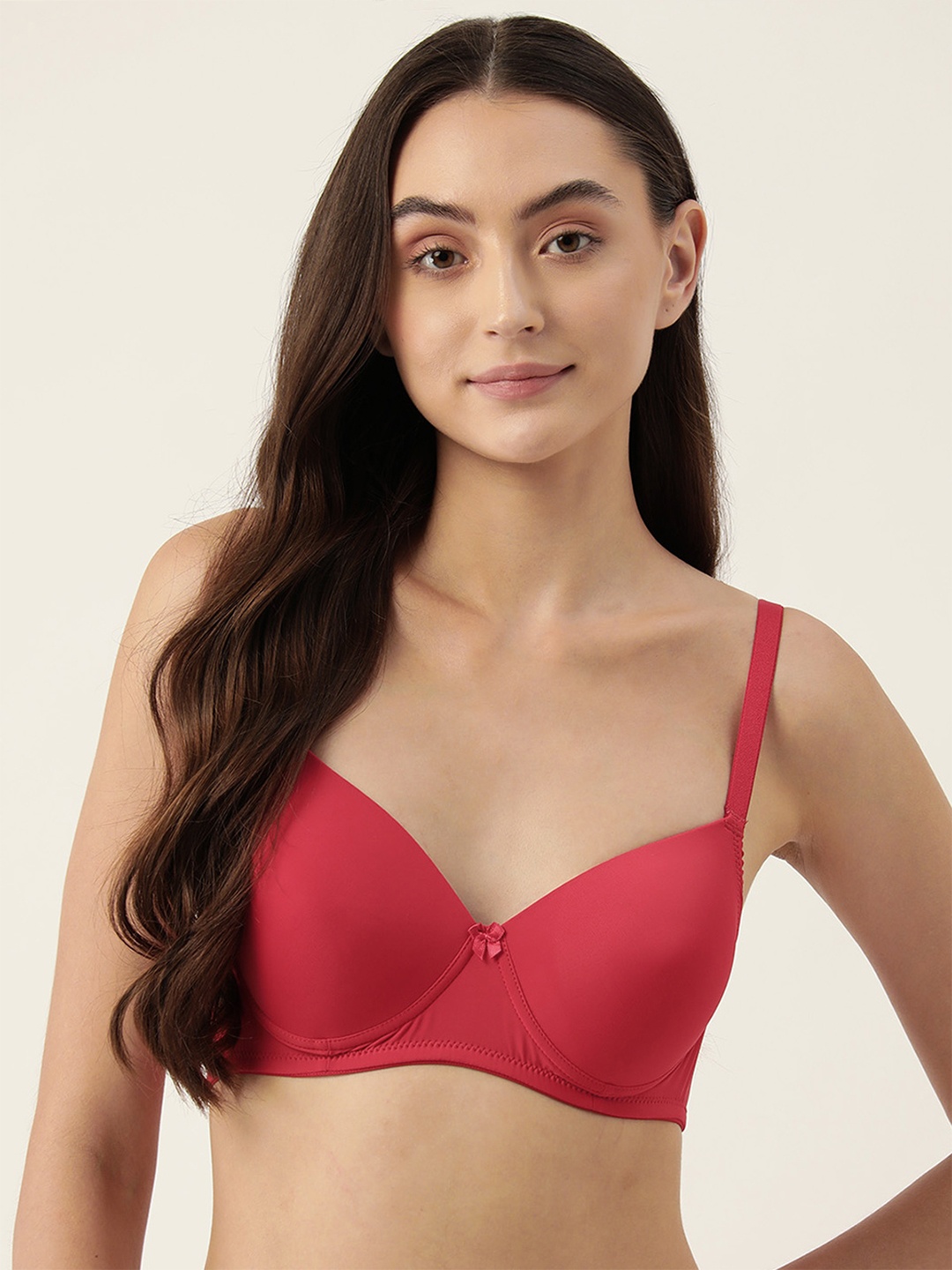 

Leading Lady Full Coverage Lightly Padded Bra, Red