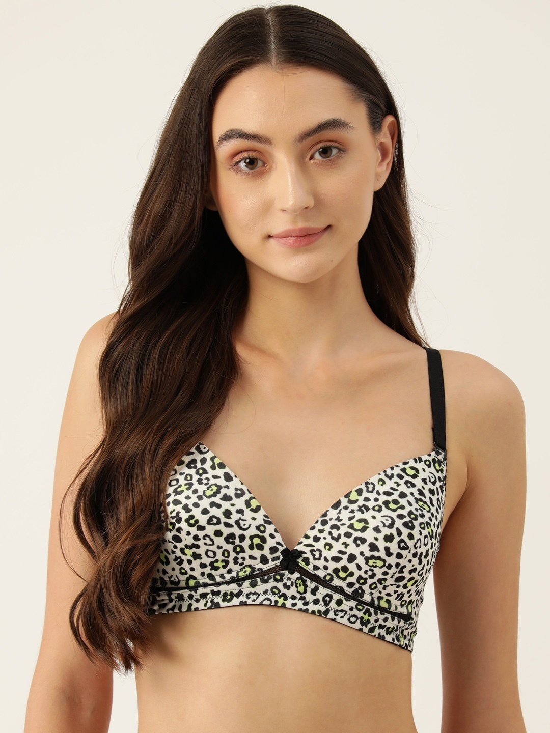 

Leading Lady Animal Printed Full Coverage Lightly Padded Bra, White