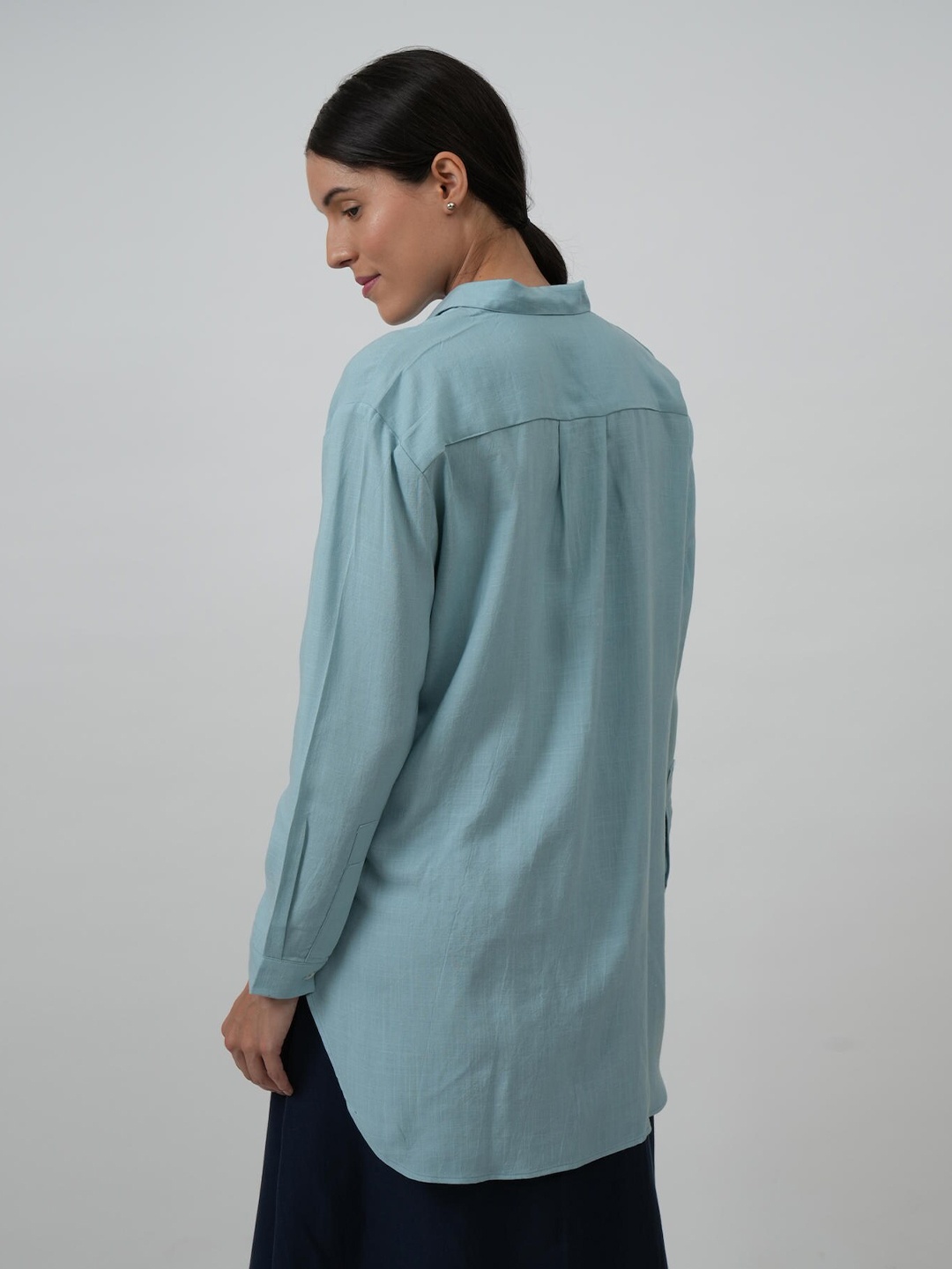 

Saltpetre Classic Opaque Casual Shirt, Blue