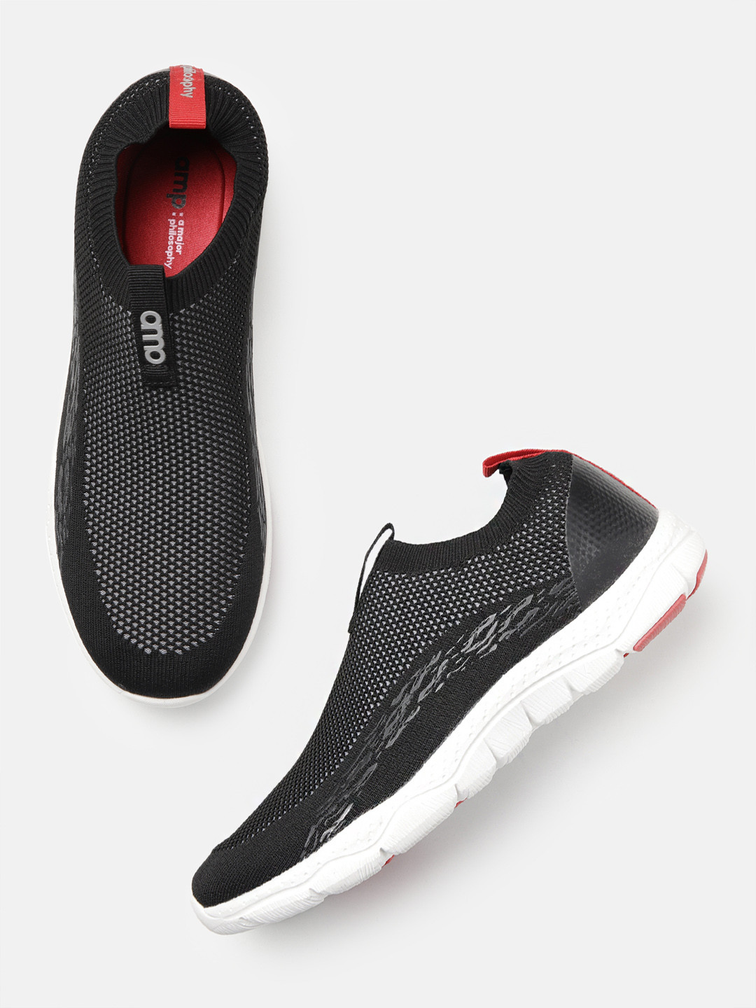 

AMP Men Running Shoes, Black