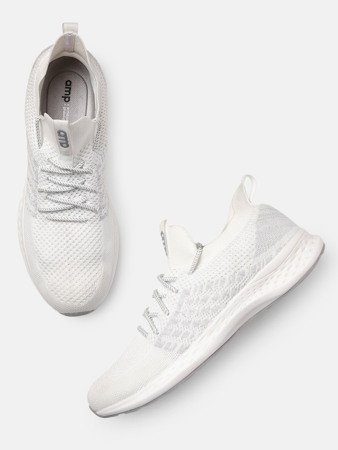 

AMP Men Running Shoes, White