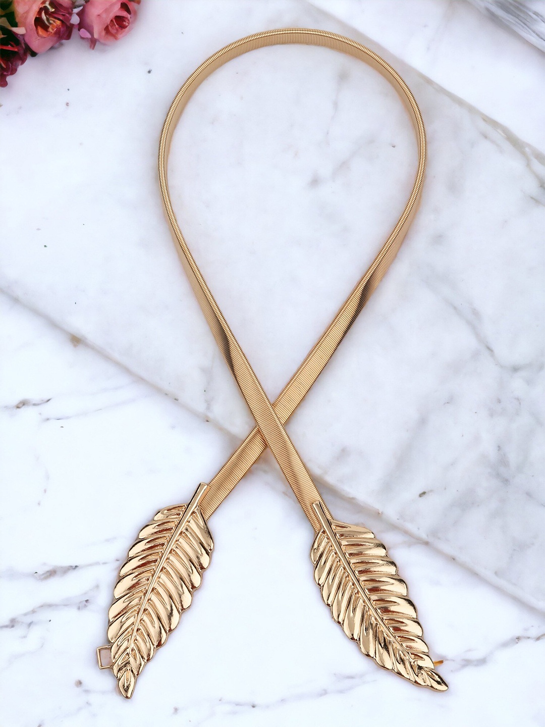 

DressBerry Women Gold-Toned Slim Belt
