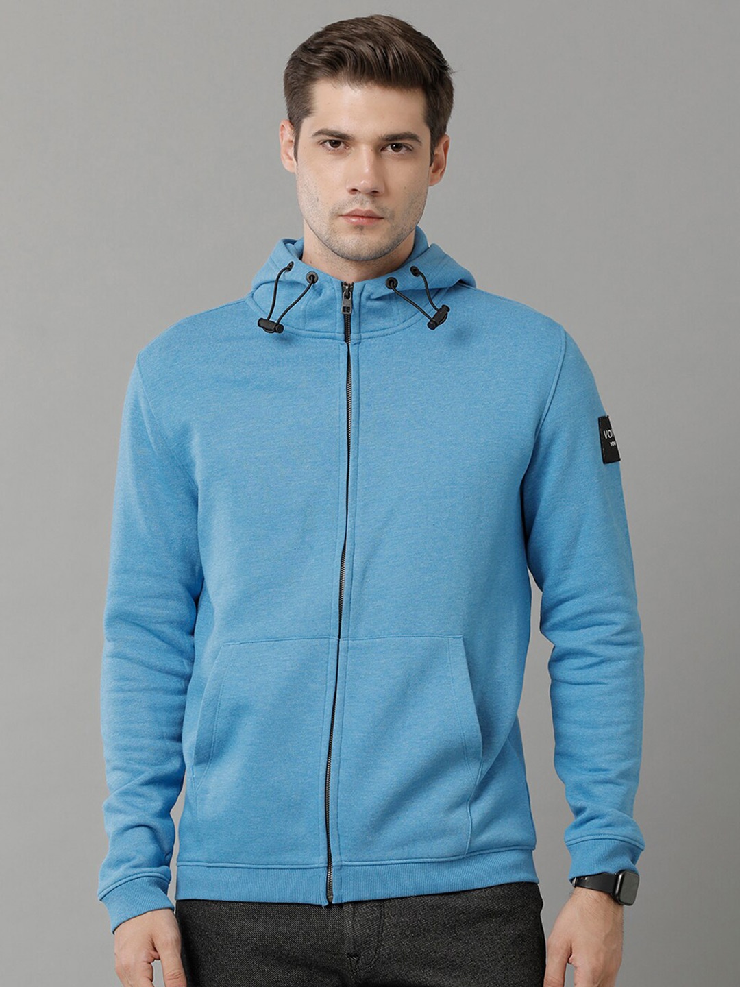 

Voi Jeans Hooded Front-Open Sweatshirt, Blue
