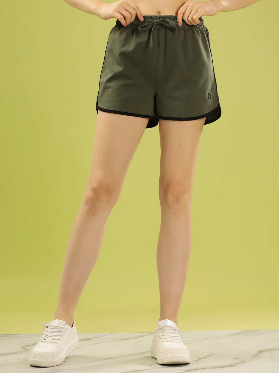 

Dollar Women Cotton Antimicrobial Cycling Slim Fit Shorts, Green