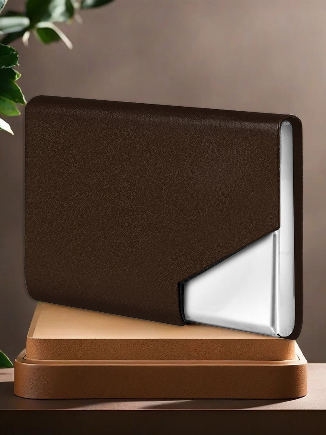 

LOREM Unisex Card Holder, Brown