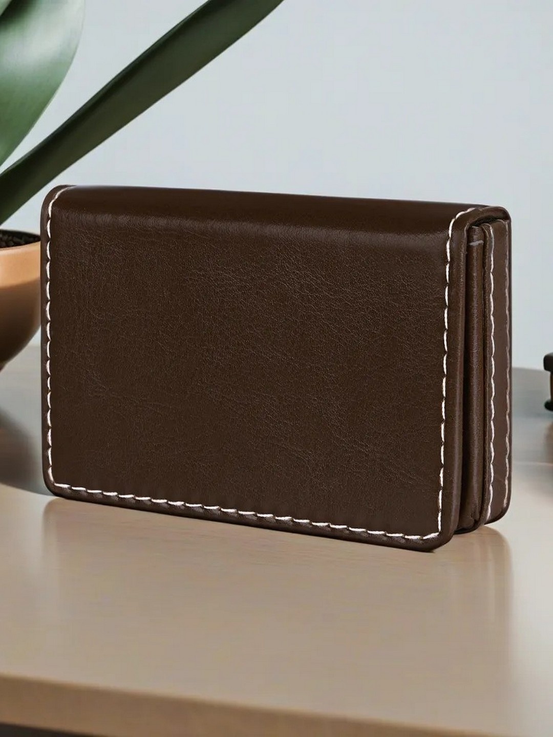 

LOREM Unisex Card Holder, Brown