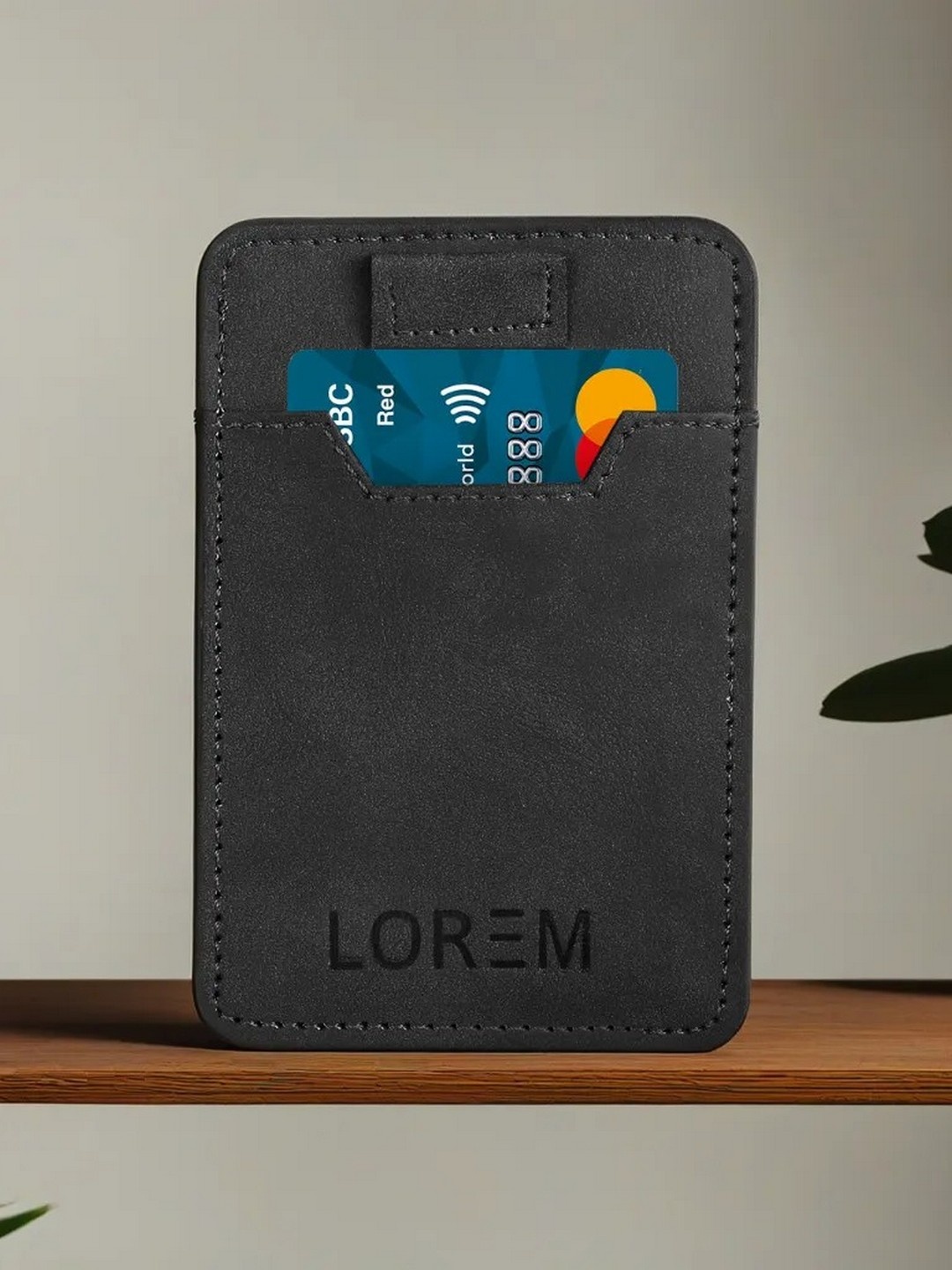 

LOREM Unisex Card Holder, Black