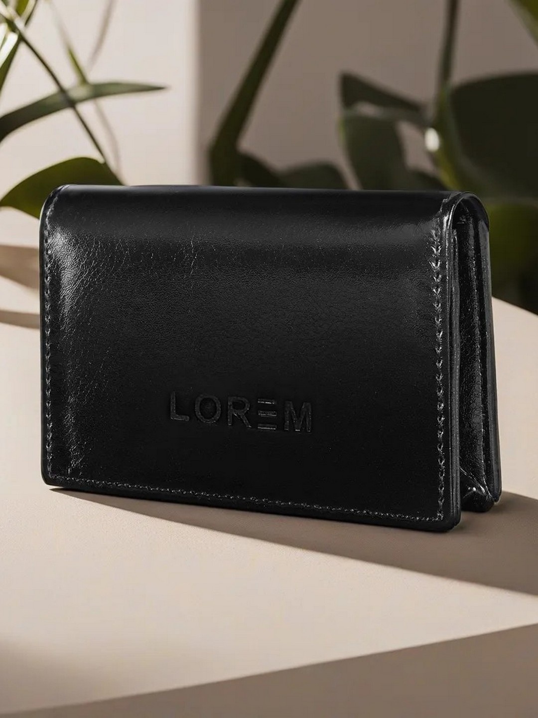 

LOREM Unisex Card Holder, Black