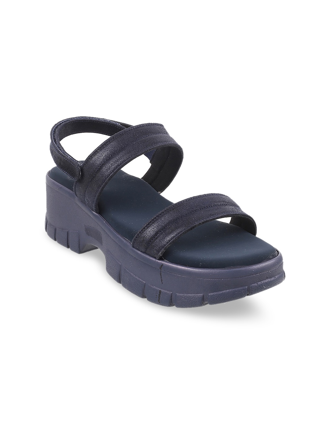 

Metro Open Toe Platform Heels, Navy blue