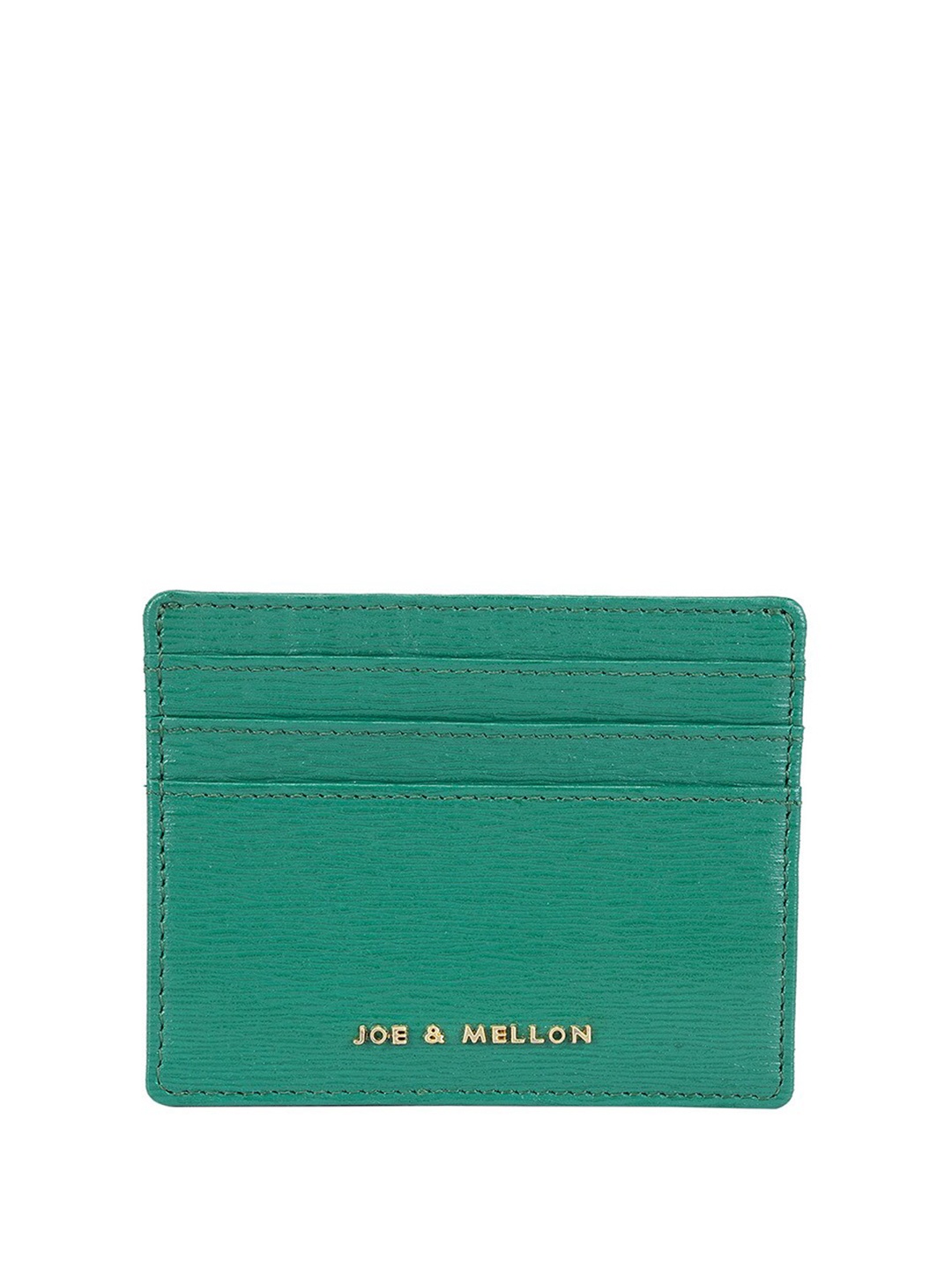 

Joe & Mellon Women Green Textured Leather Card Holder