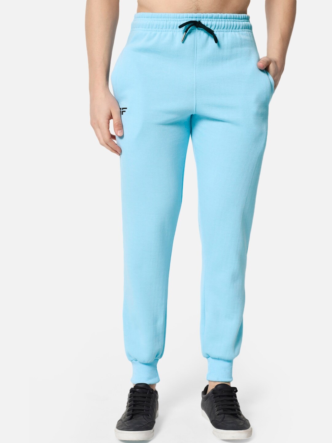 

FFLIRTYGO Men Slim-Fit Fleece Joggers, Turquoise blue