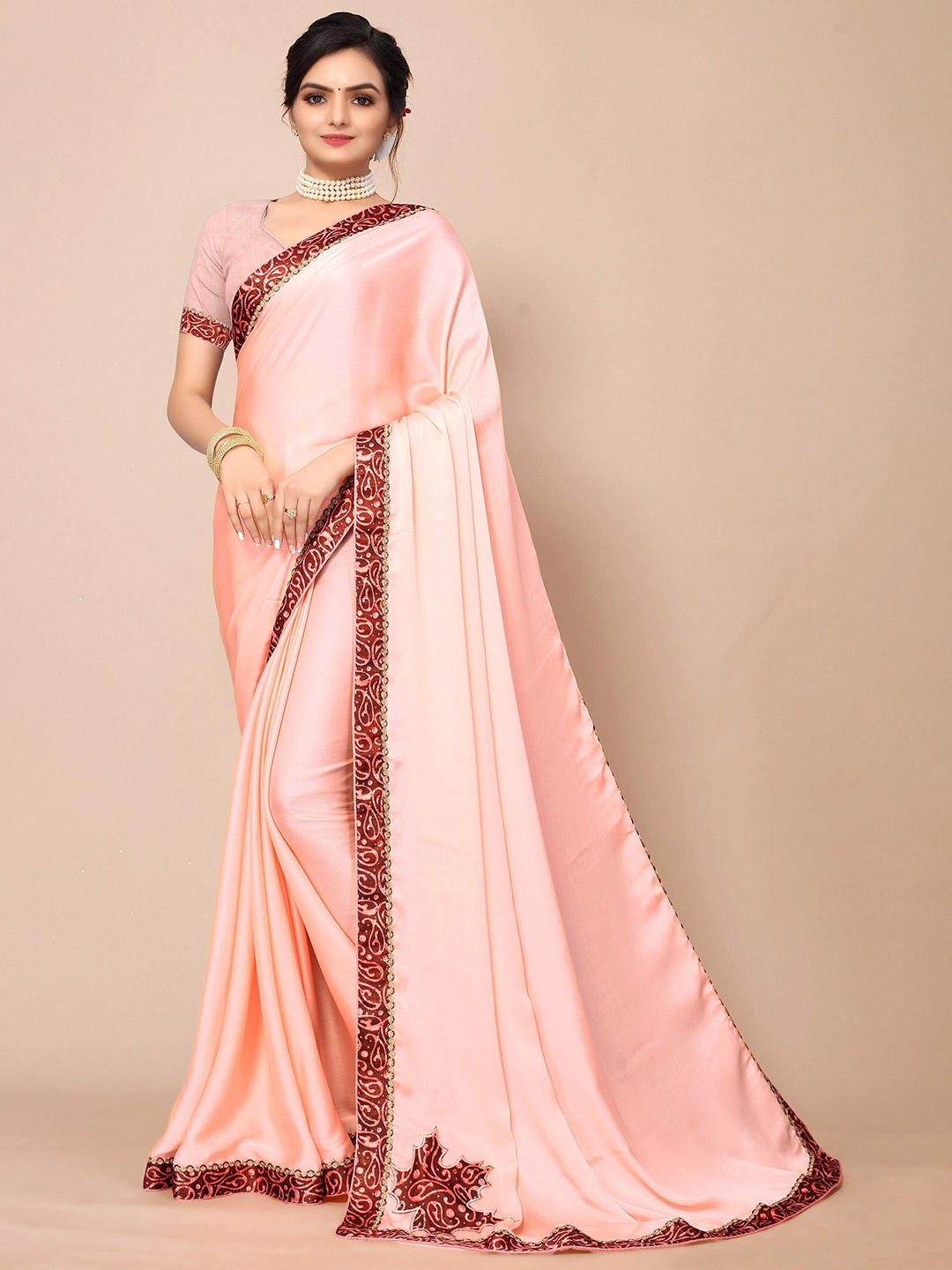 

all about you Women Sarees, Pink