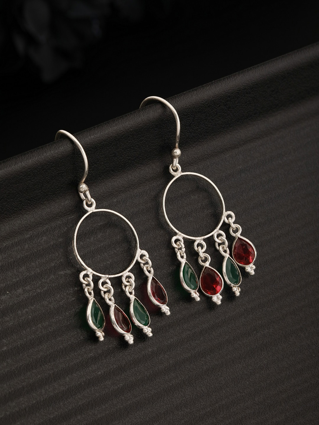 

Saraf RS Jewellery Gold-Plated Contemporary Drop Earrings
