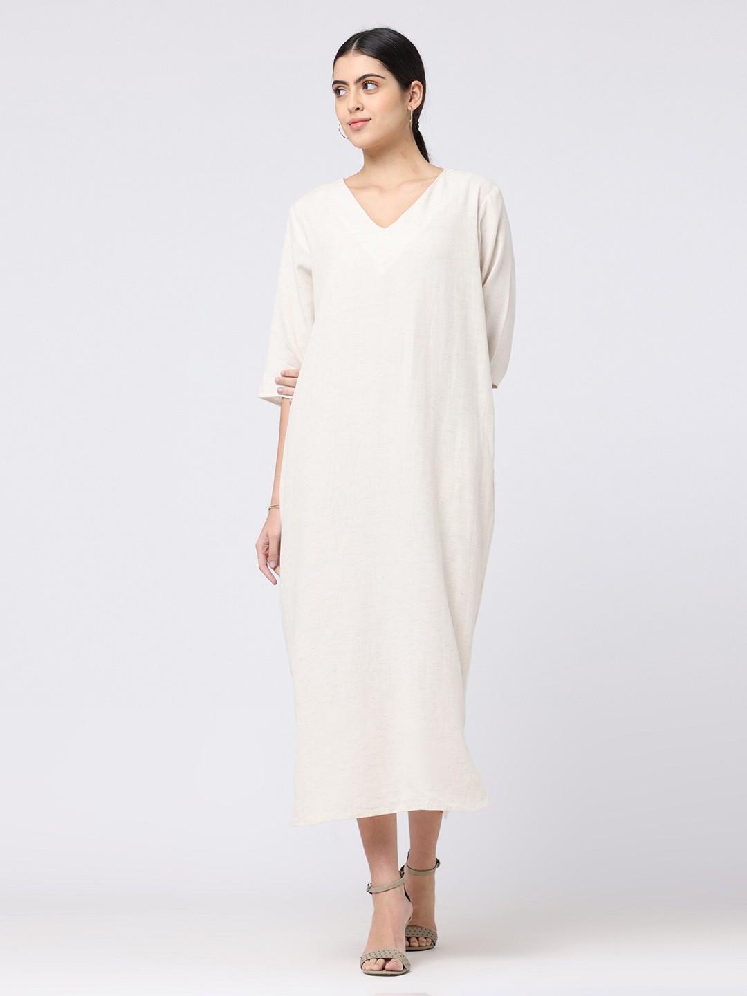

Saltpetre V-Neck Maxi Dress, Off white