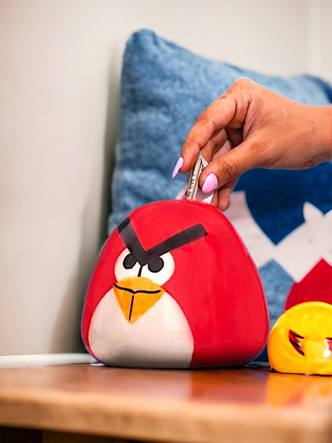 

ecofynd Angry Bird Piggy Bank Showpiece, Red