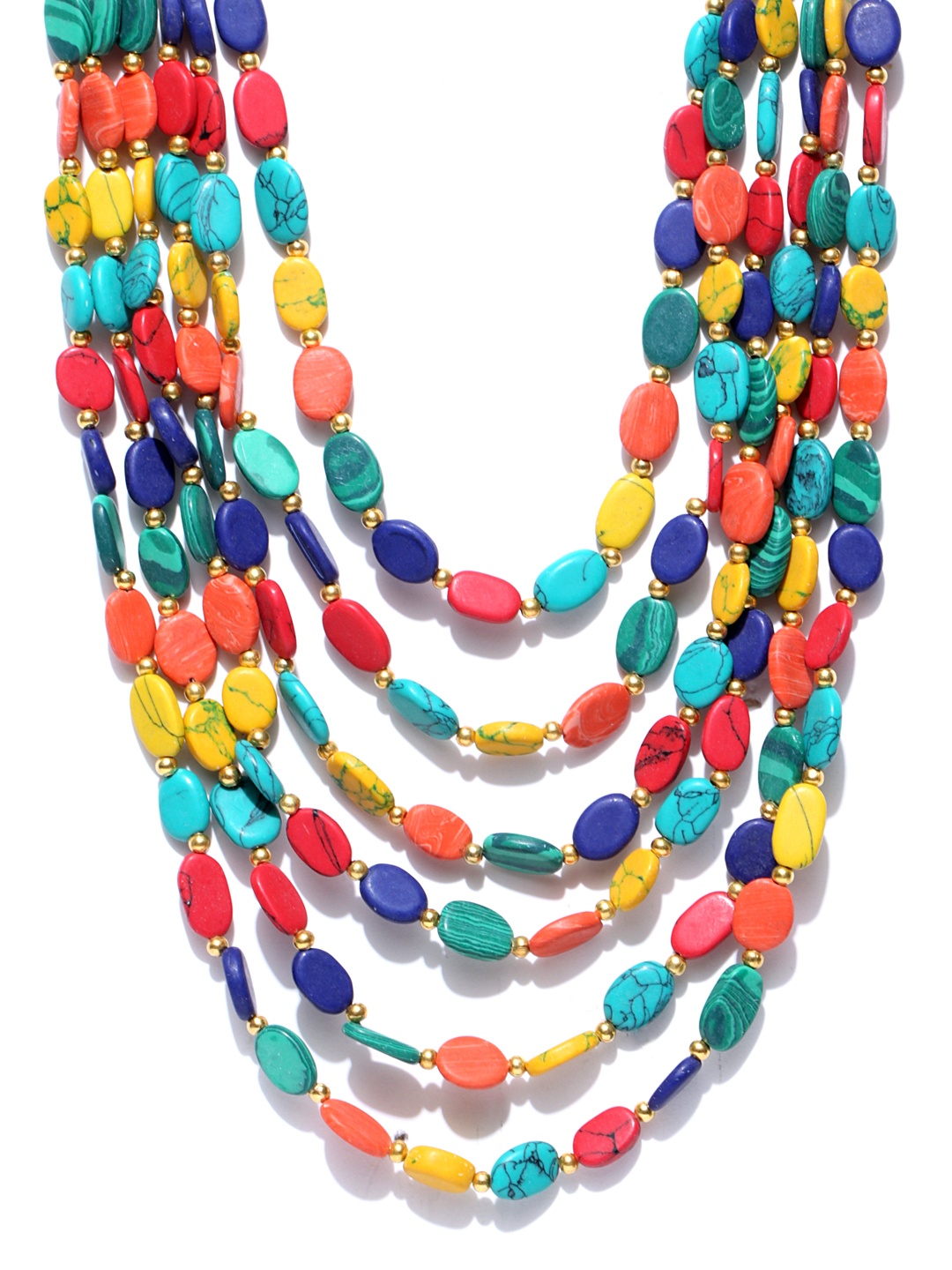 

Infuzze Multicoloured Beaded Layered Necklace, Multi