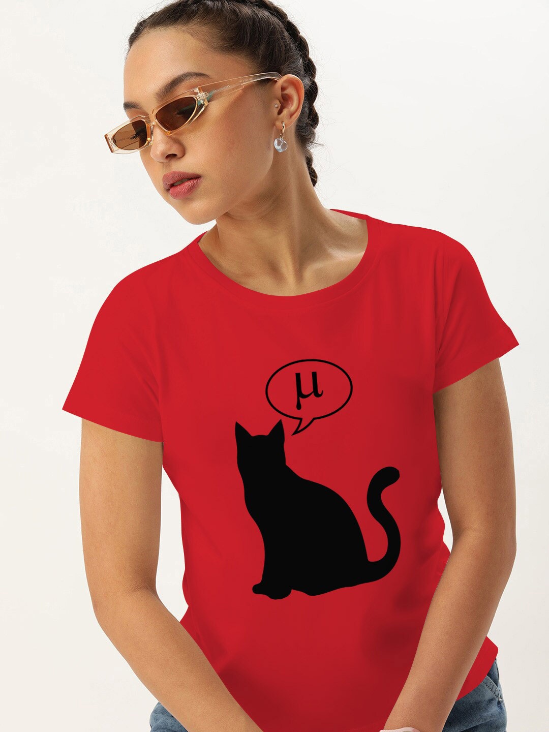 

Harvard Graphic Printed Round Neck Short Sleeves Pure Cotton T-shirt, Red