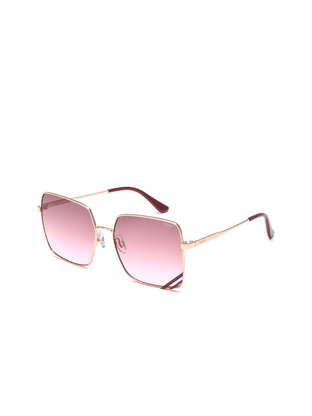 

IDEE Women Square Sunglasses with UV Protected Lens, Pink