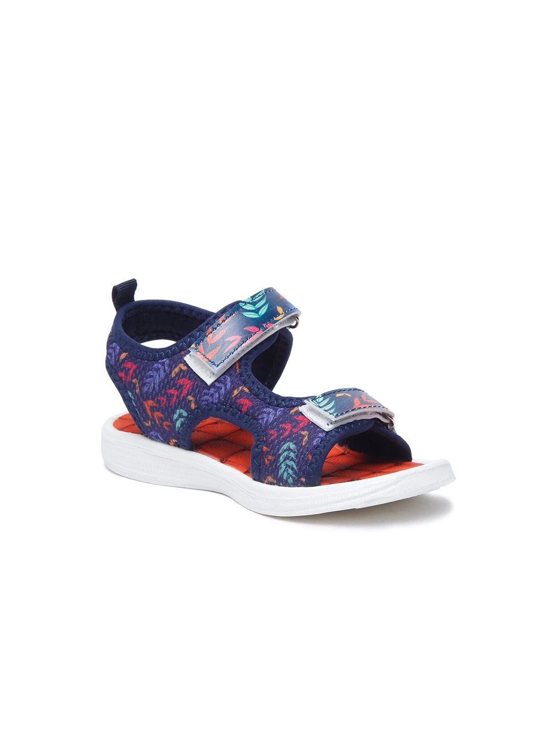 

YK Kids Printed Sports Sandals, Navy blue