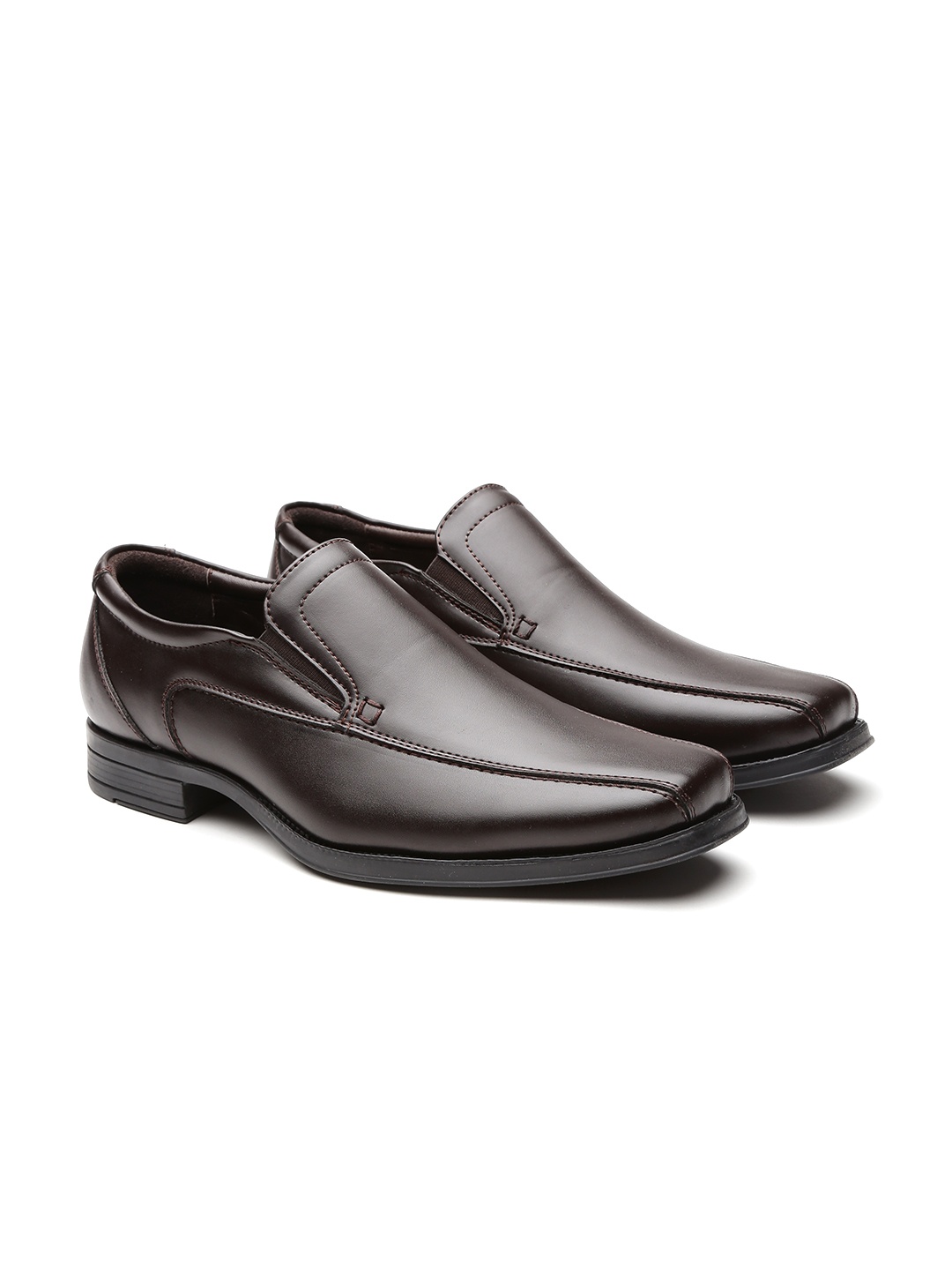 

Carlton London Men Coffee Brown Formal Slip-Ons