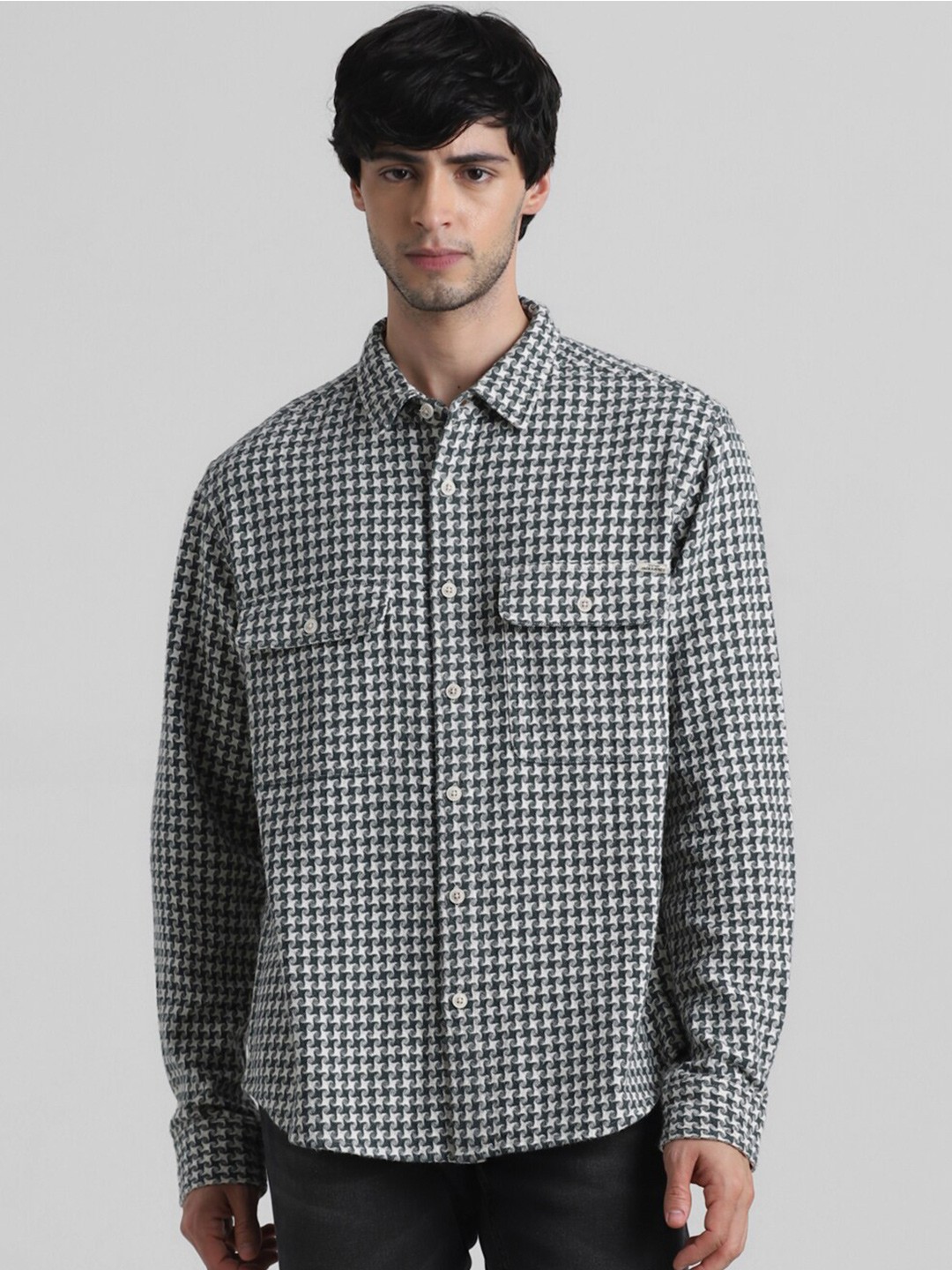 

Jack & Jones Pure Cotton Oversized Shirt, Green