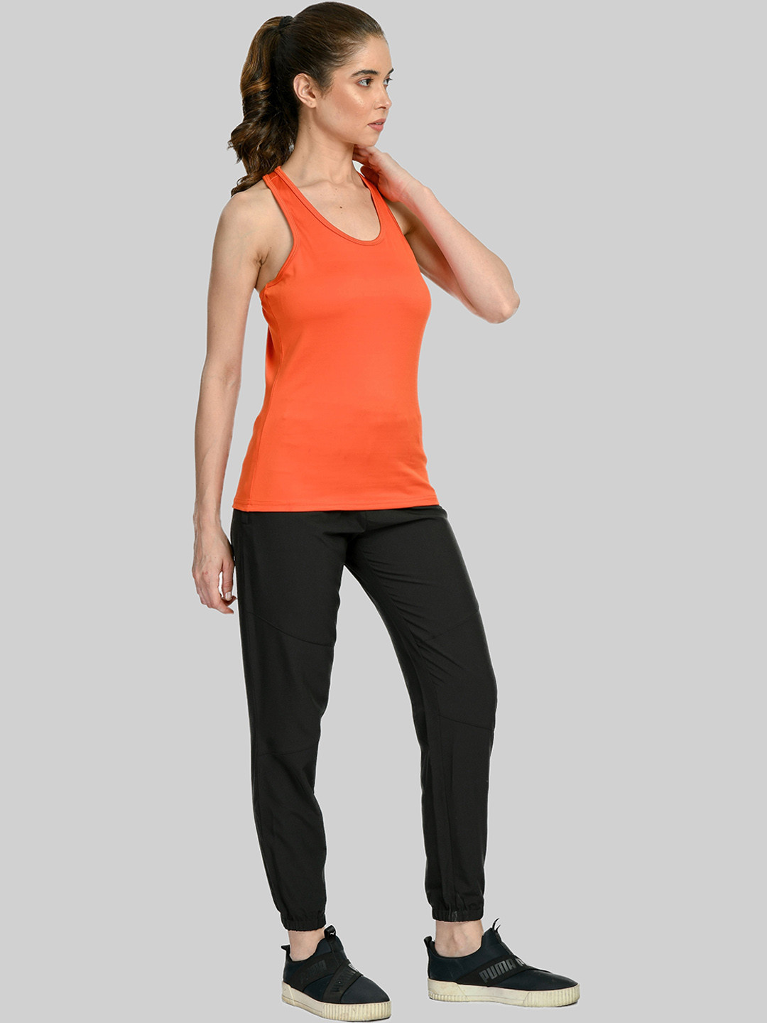 

Body Smith Racerback Tank Top With Joggers, Orange
