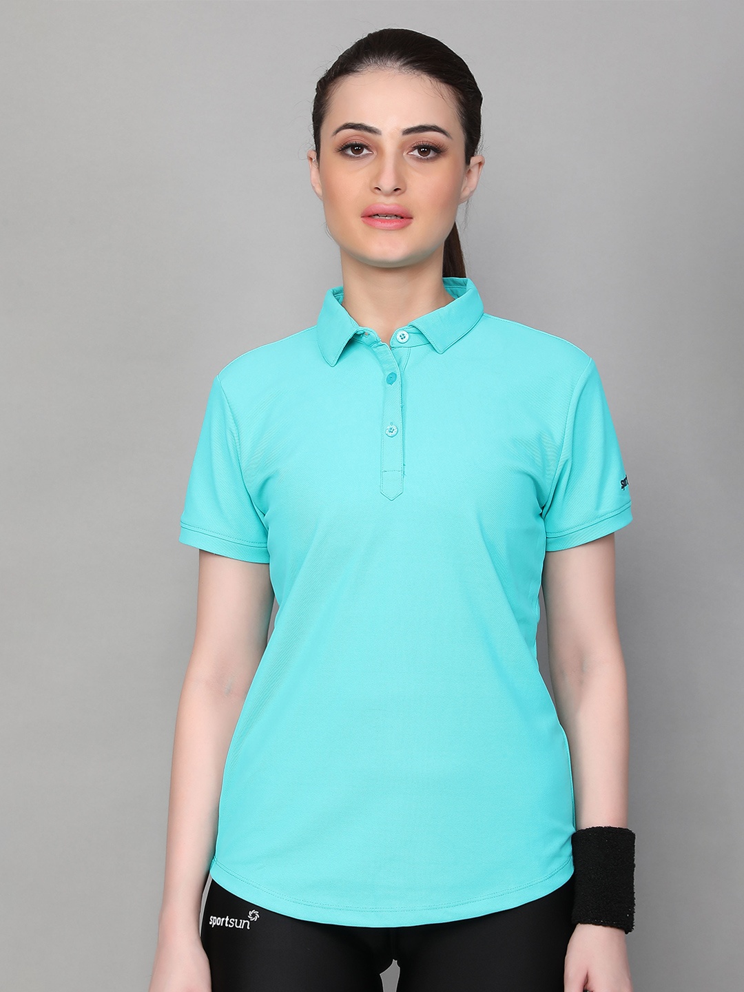 

SPORT SUN Polo Collar T-Shirt, Blue