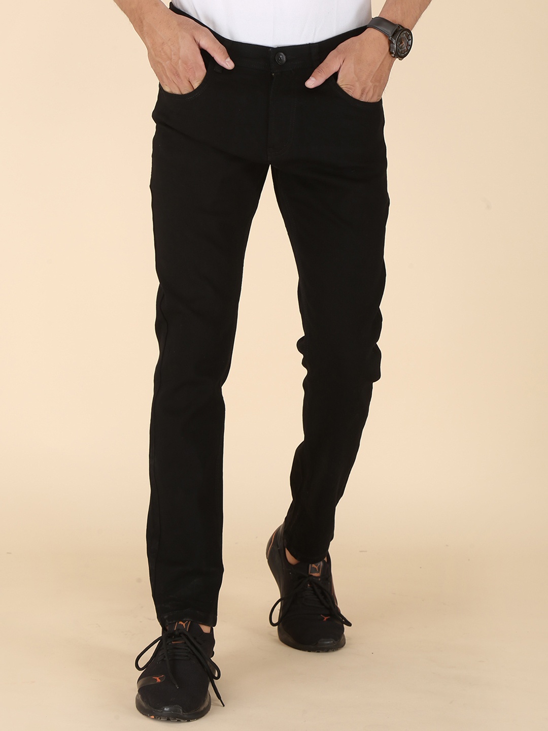 

FUBAR Men Slim Fit Clean Look Jeans, Black