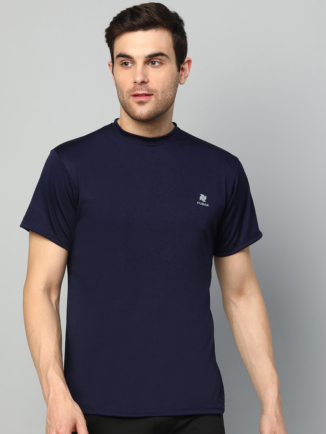 

FUBAR High Neck Regular Fit T-shirt, Blue