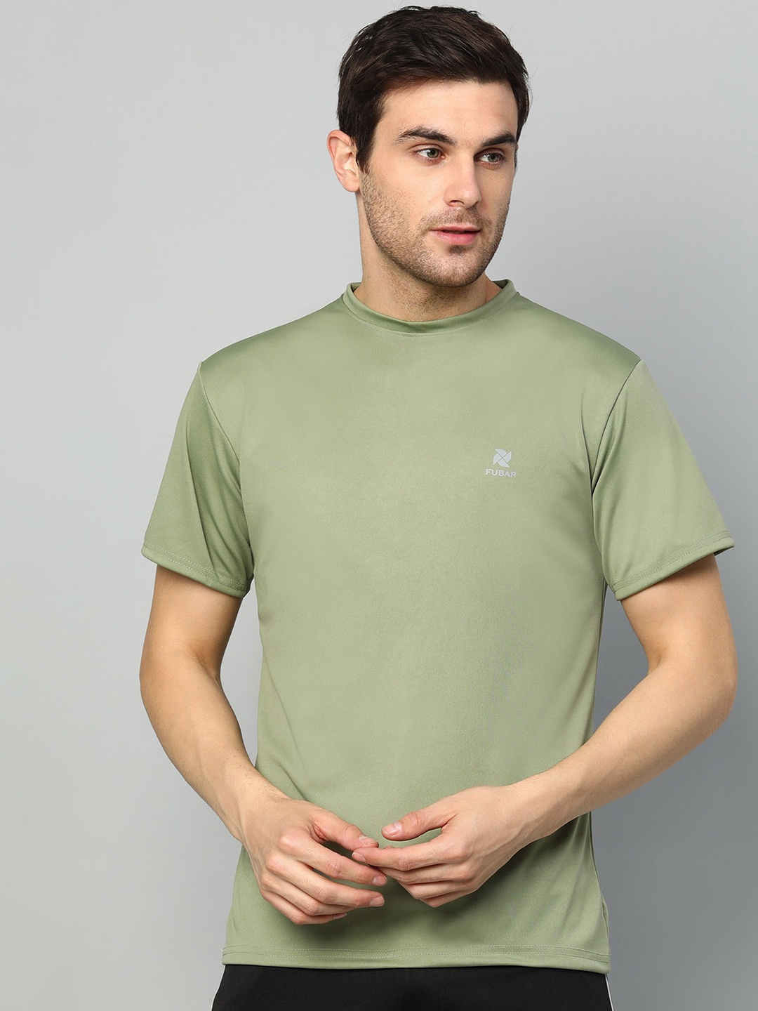 

FUBAR High Neck Regular Fit T-shirt, Green