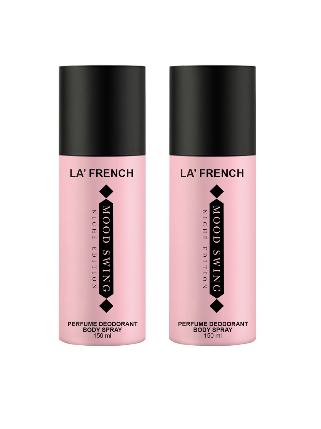 

La French Mood Swing Set Of 2 Deodorant - 150ml(100g)Each, Pink