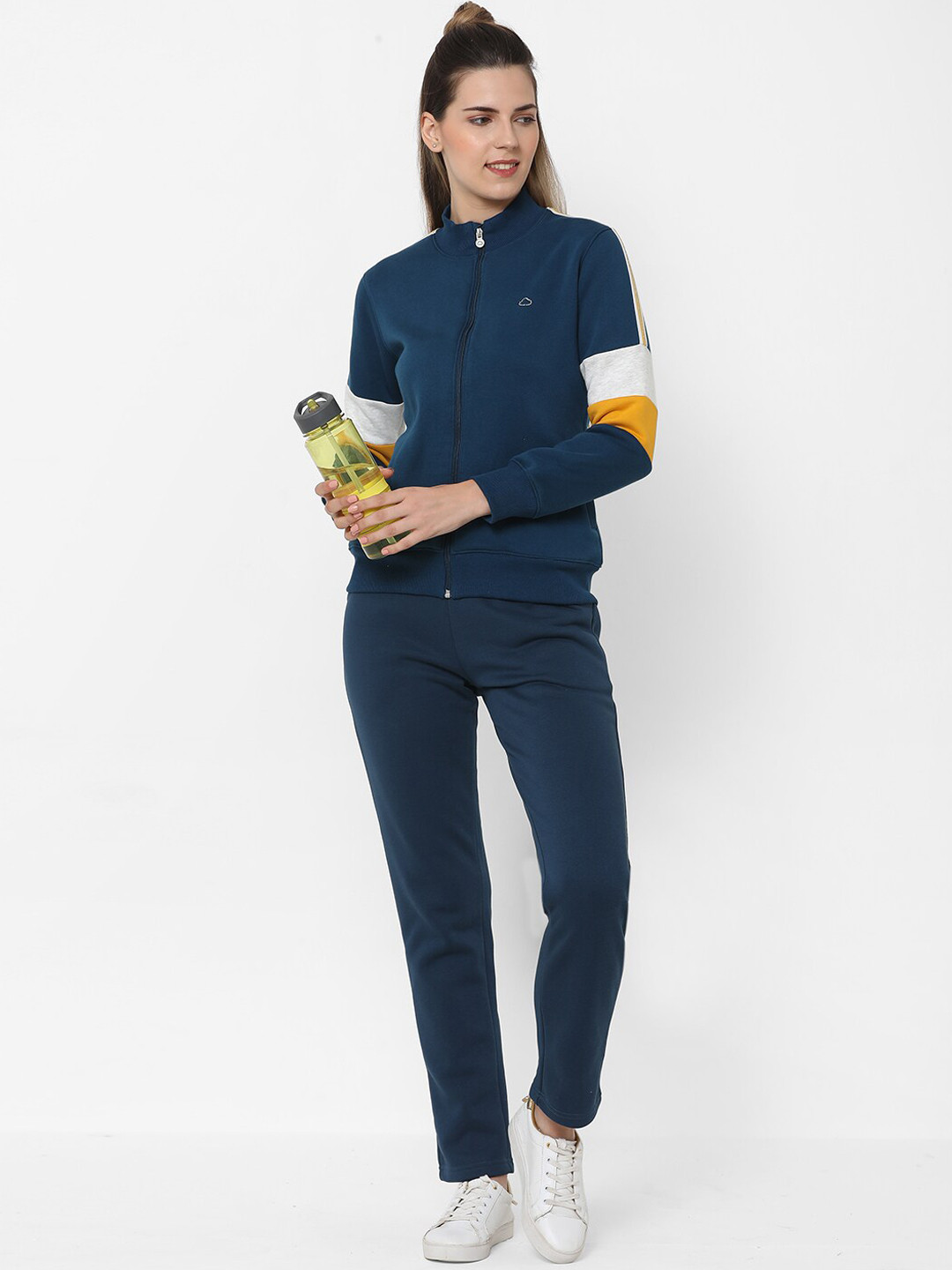 

Sweet Dreams Mock Collar Tracksuit, Navy blue