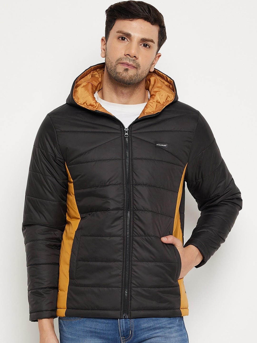 

BETTER THINK Hooded Lightweight Padded Jacket, Black