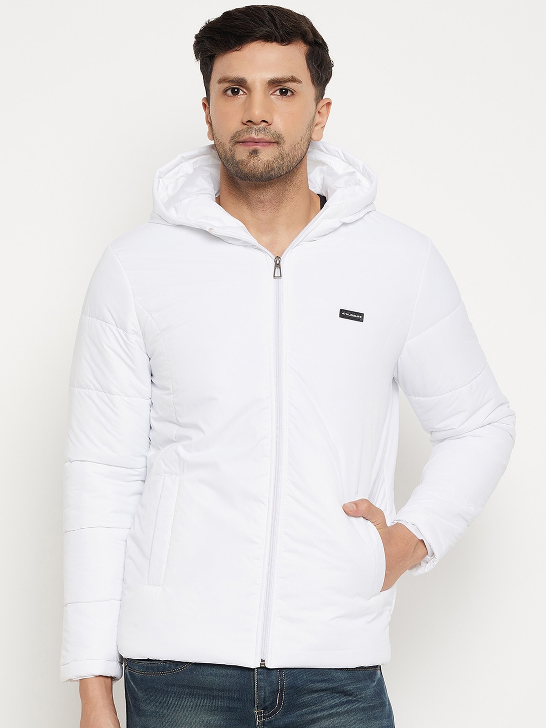 

BETTER THINK Hooded Lightweight Padded Jacket, White