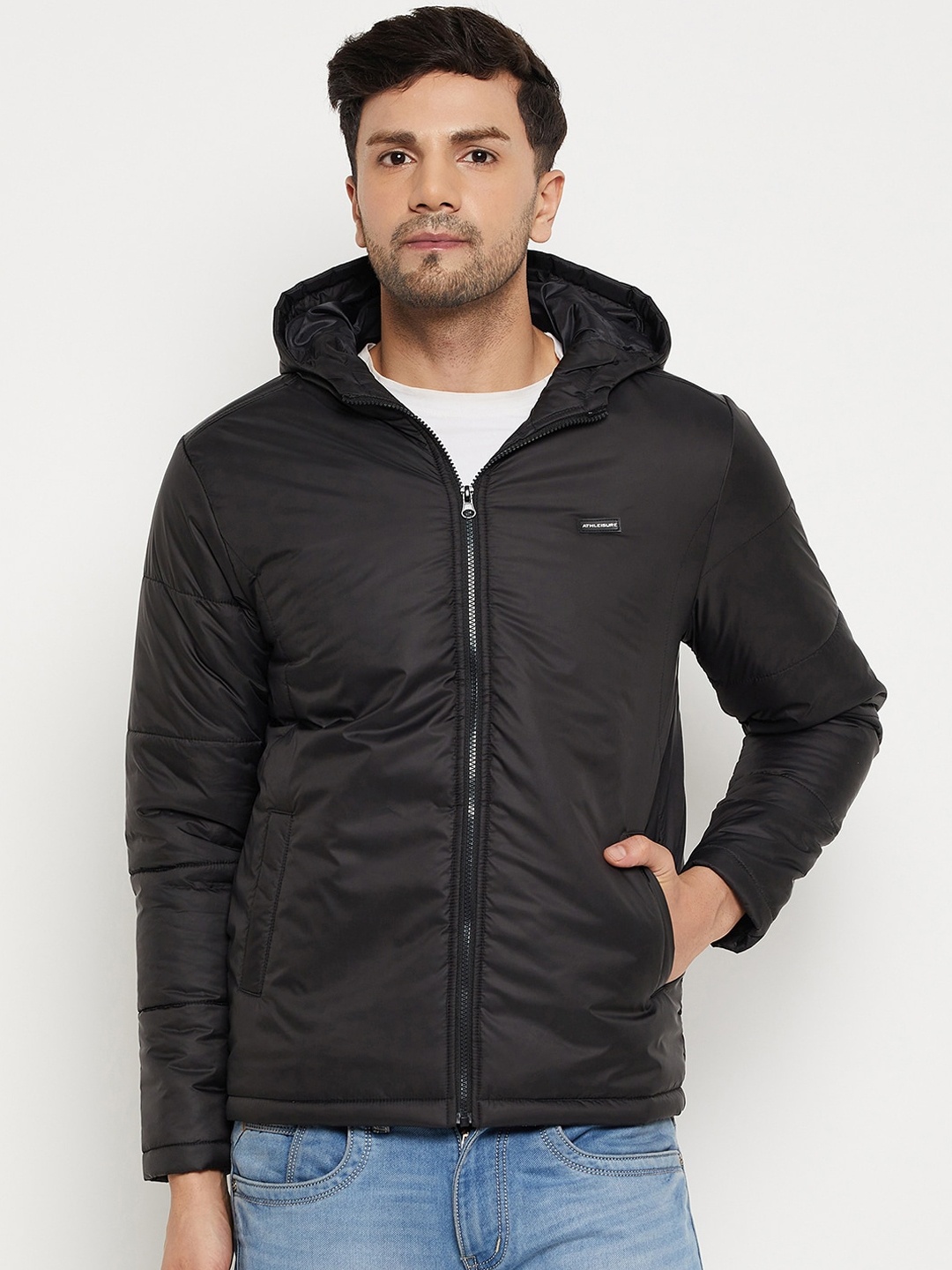 

BETTER THINK Hooded Lightweight Padded Jacket, Black