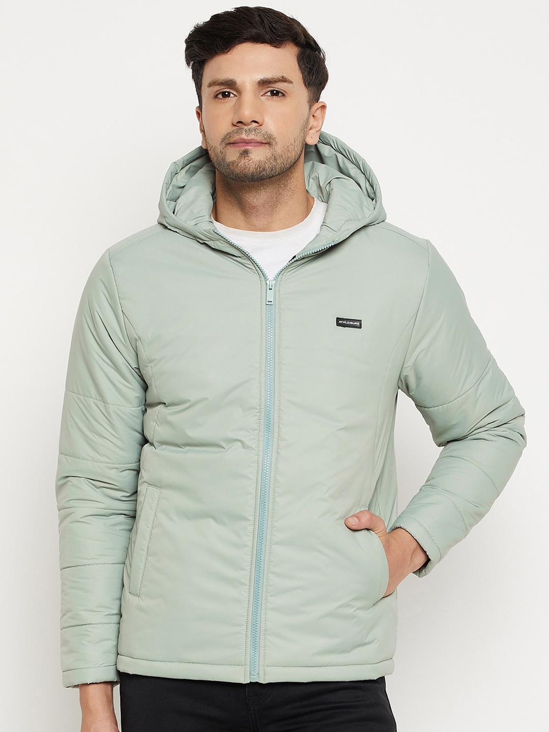 

BETTER THINK Hooded Lightweight Padded Jacket, Green