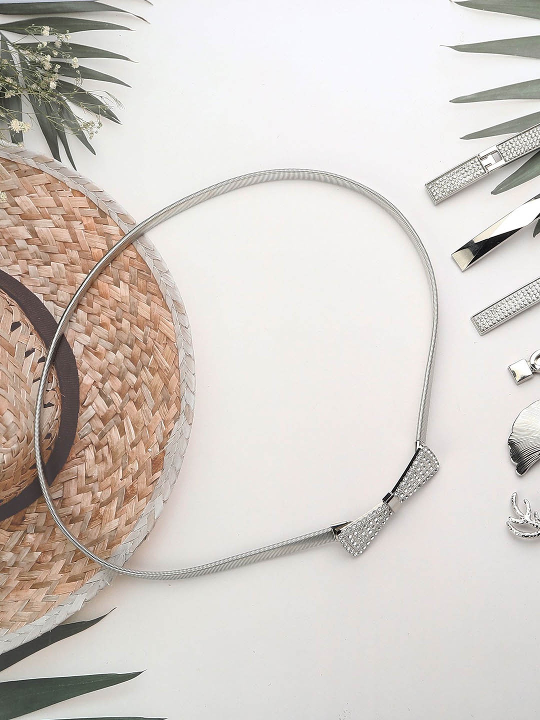

DressBerry Women Silver-Plated Belt