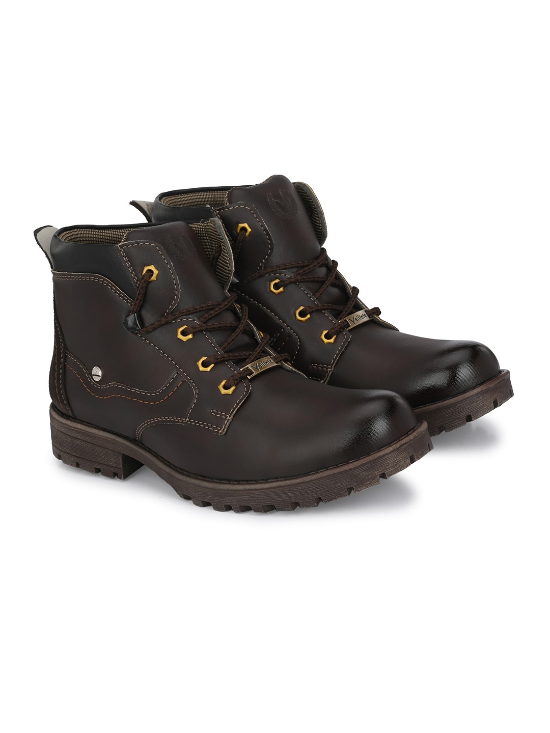 

Vellinto Men Lace-Up Regular Boots, Brown