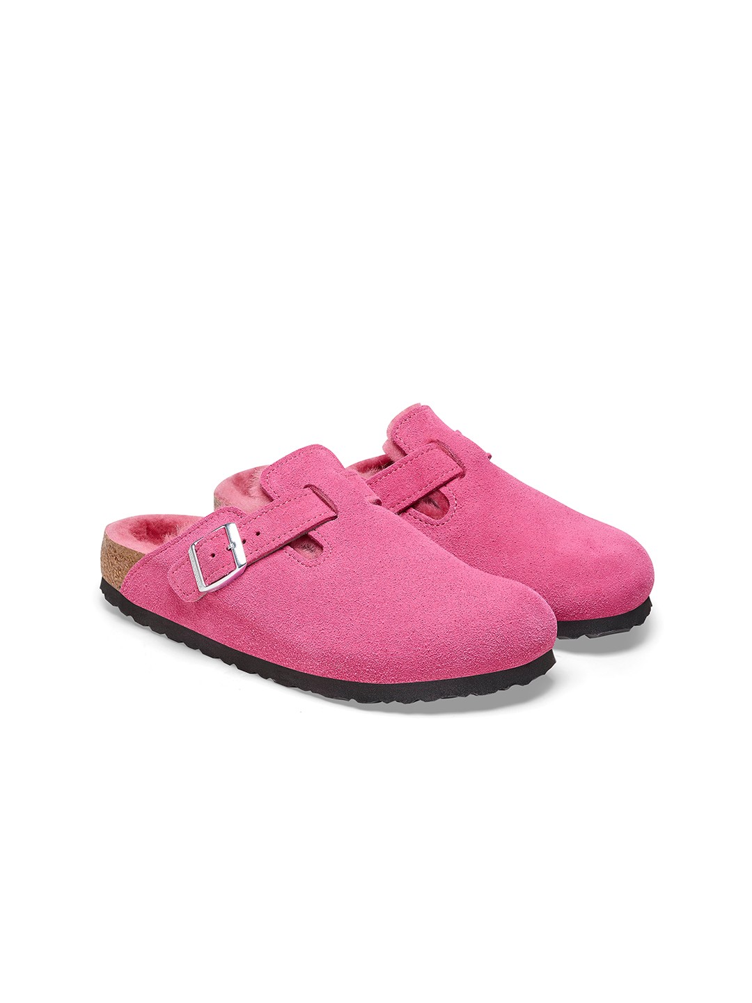 

Birkenstock Women Boston Shearling Clogs, Fuchsia