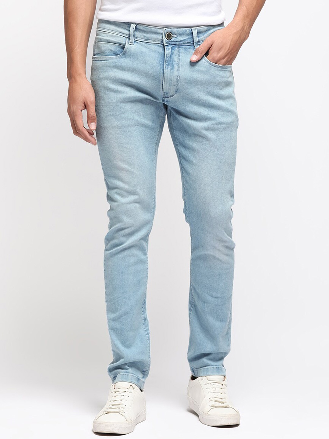 

RARE RABBIT Men Baltoy Slim Fit Cotton Jeans, Blue