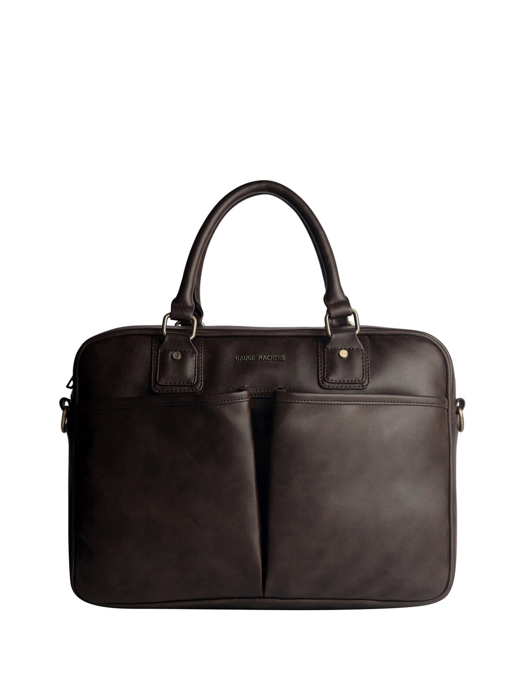 

Gauge Machine 16" Brown Laptop Bag with Detachable Strap